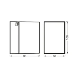 Aplique para exterior OSRAM ENDURA CLASSIC CUBE, metal plateado IP44