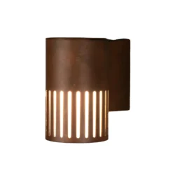 Aplique para exterior Pistoia, color óxido, altura 17 cm, metal, IP54