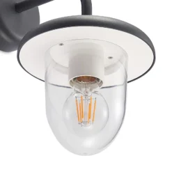 Aplique para exterior PRIOS Larkumi con portalámpara E27