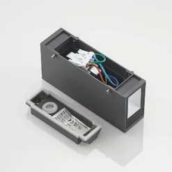 Aplique para exterior Prios Loriava LED en gris oscuro