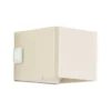 Aplique para exterior recargable LED Iseo, beige, ancho 10 cm, sensor