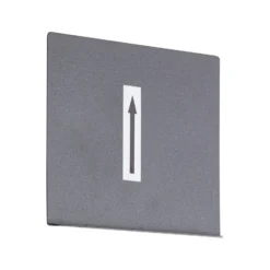 Aplique para exterior recargable LED Iseo, beige, ancho 10 cm, sensor