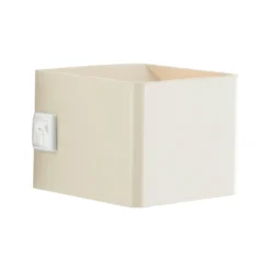 Aplique para exterior recargable LED Iseo, beige, ancho 10 cm, sensor