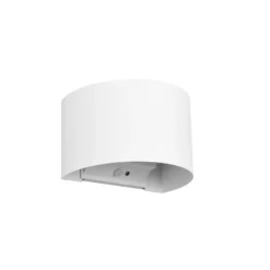 Aplique para exterior recargable LED Talent, blanco, anchura 16 cm, sensor