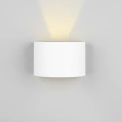 Aplique para exterior recargable LED Talent, blanco, anchura 16 cm, sensor