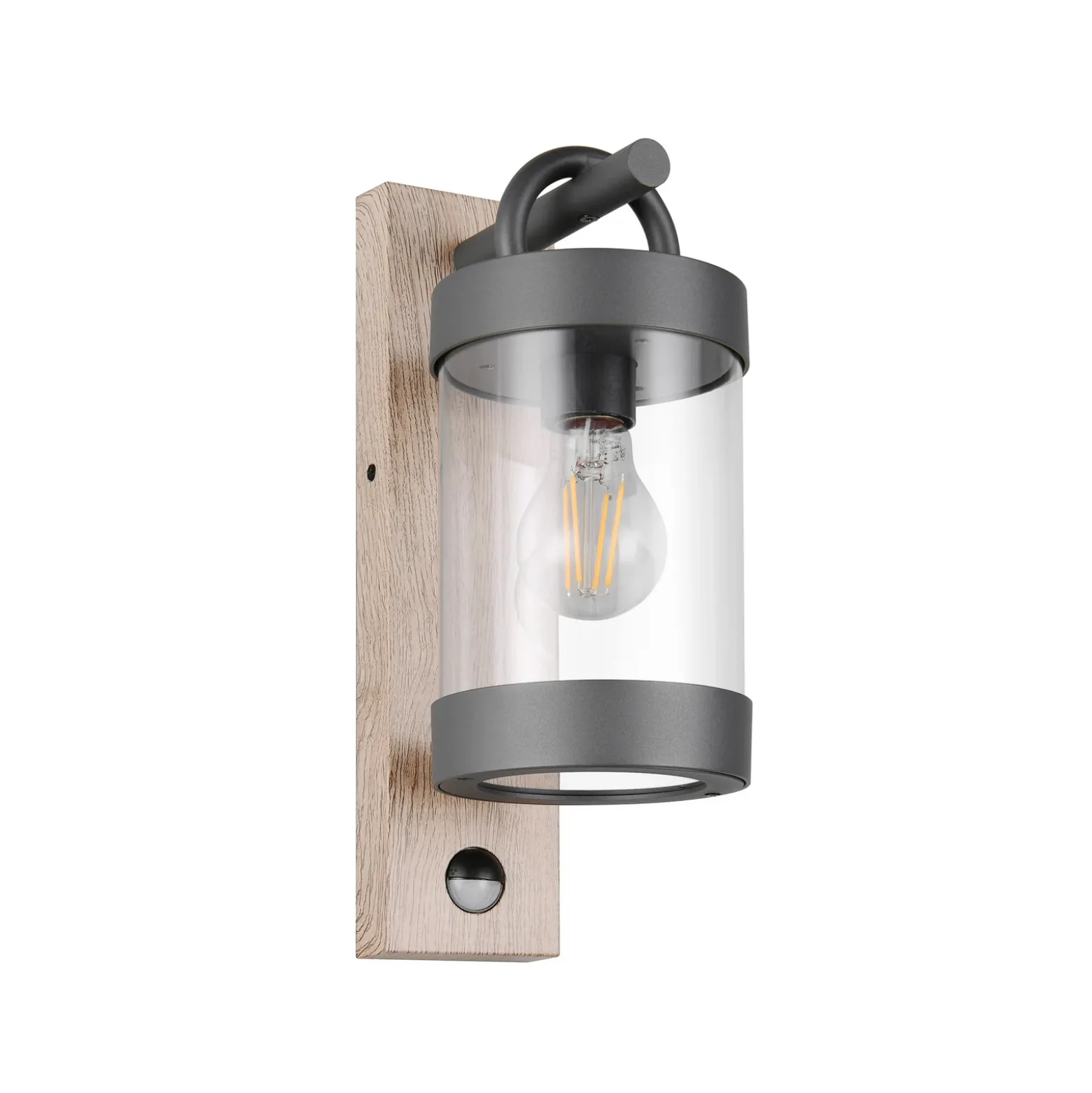 Aplique para exterior Sambesi, aspecto madera, aluminio fundido a presión,