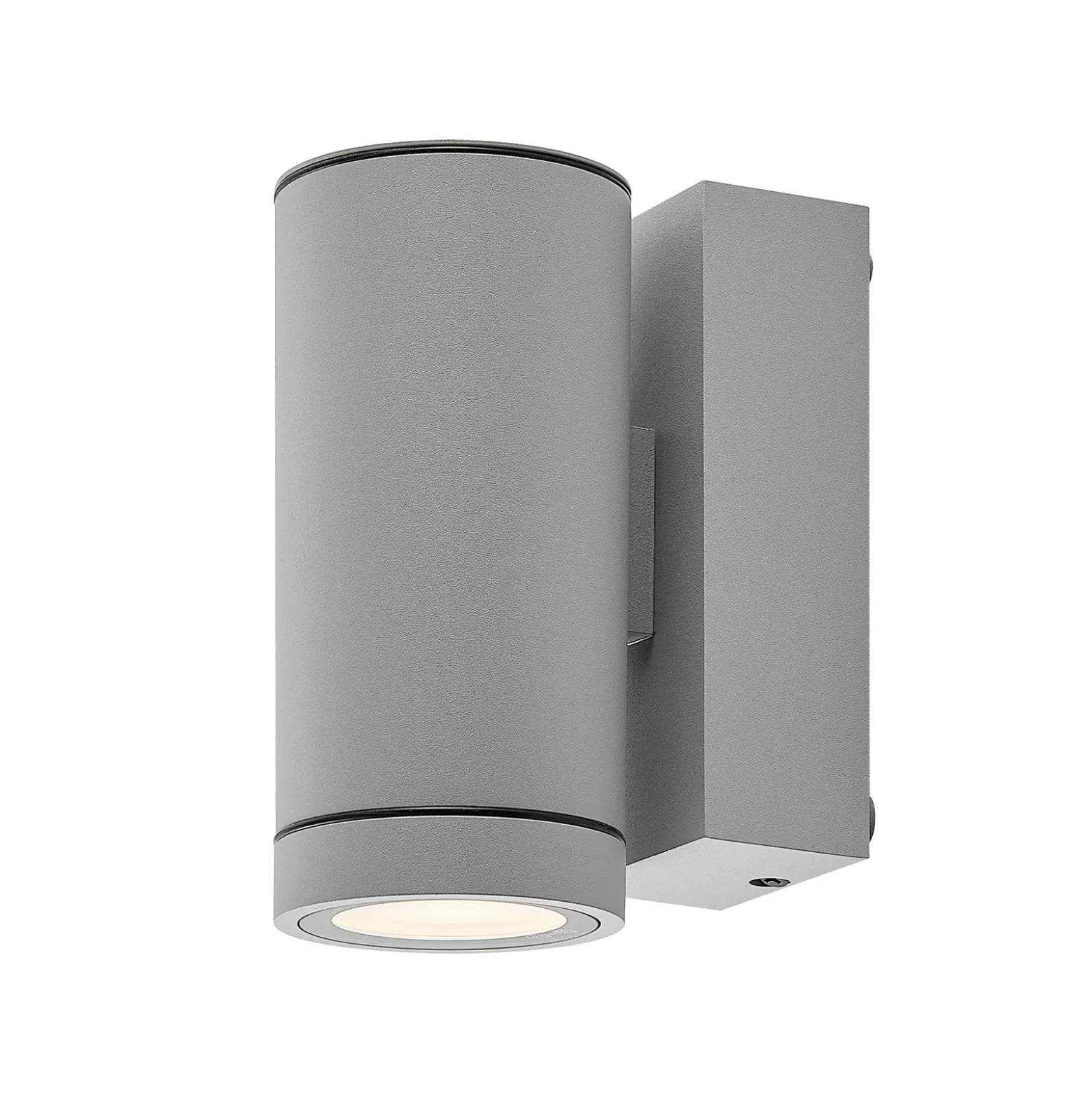 Aplique para exterior ShoreLine Pro Round, gris claro, GU10