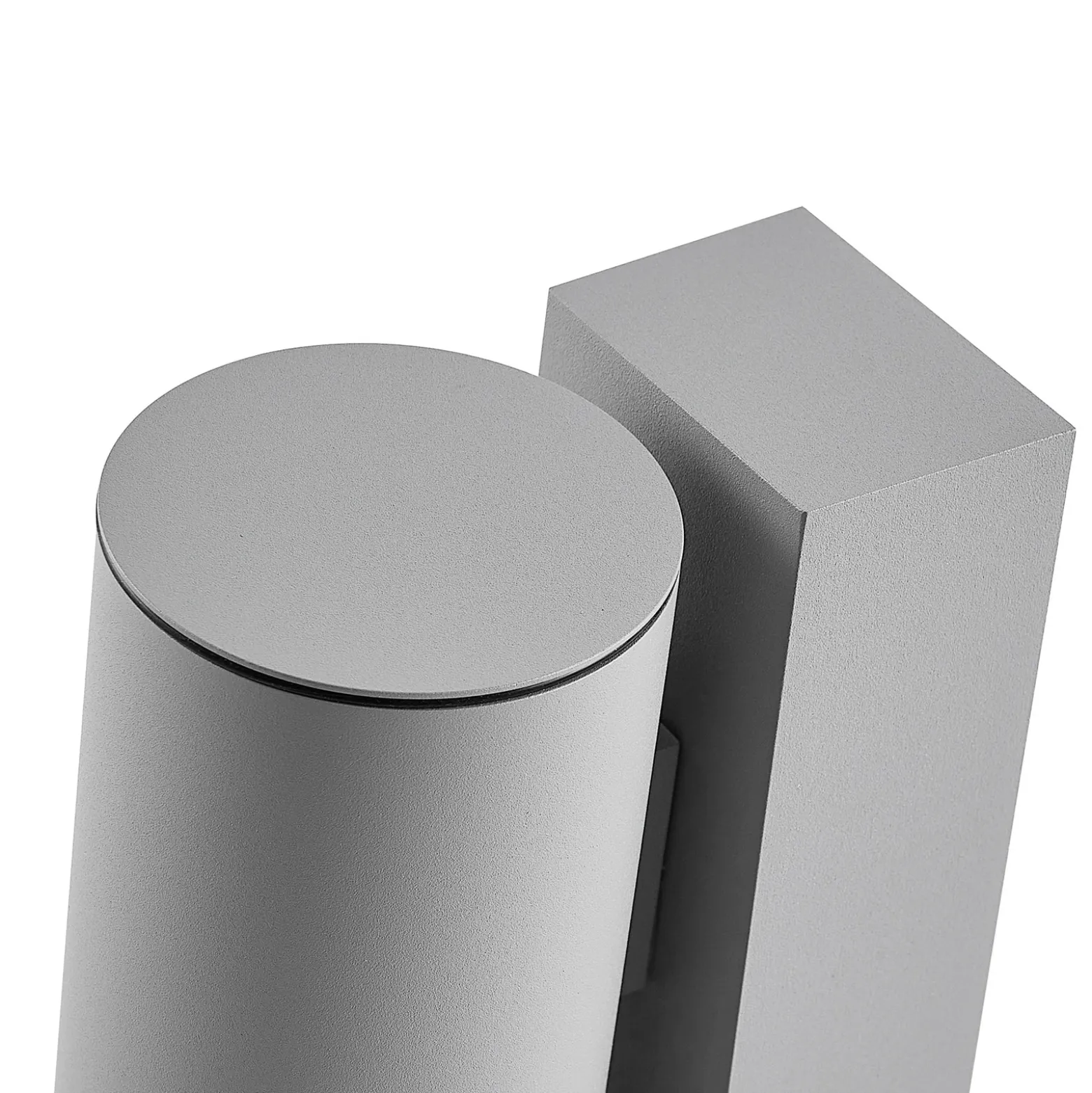 Aplique para exterior ShoreLine Pro Round, gris claro, GU10