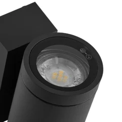 Aplique para exterior ShoreLine Pro Round up/down, gris oscuro, GU10