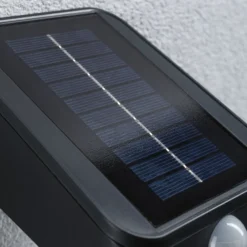 Aplique para exterior solar Lesly de Paulmann, color antracita, con sensor, IP65