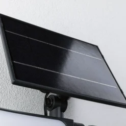 Aplique para exterior solar Paulmann Sonlig, color antracita, con sensor, IP65