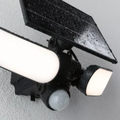 Aplique para exterior solar Paulmann Sonlig, color antracita, con sensor, IP65