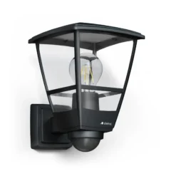 Aplique para exterior STEINEL L 10 S con sensor, color negro