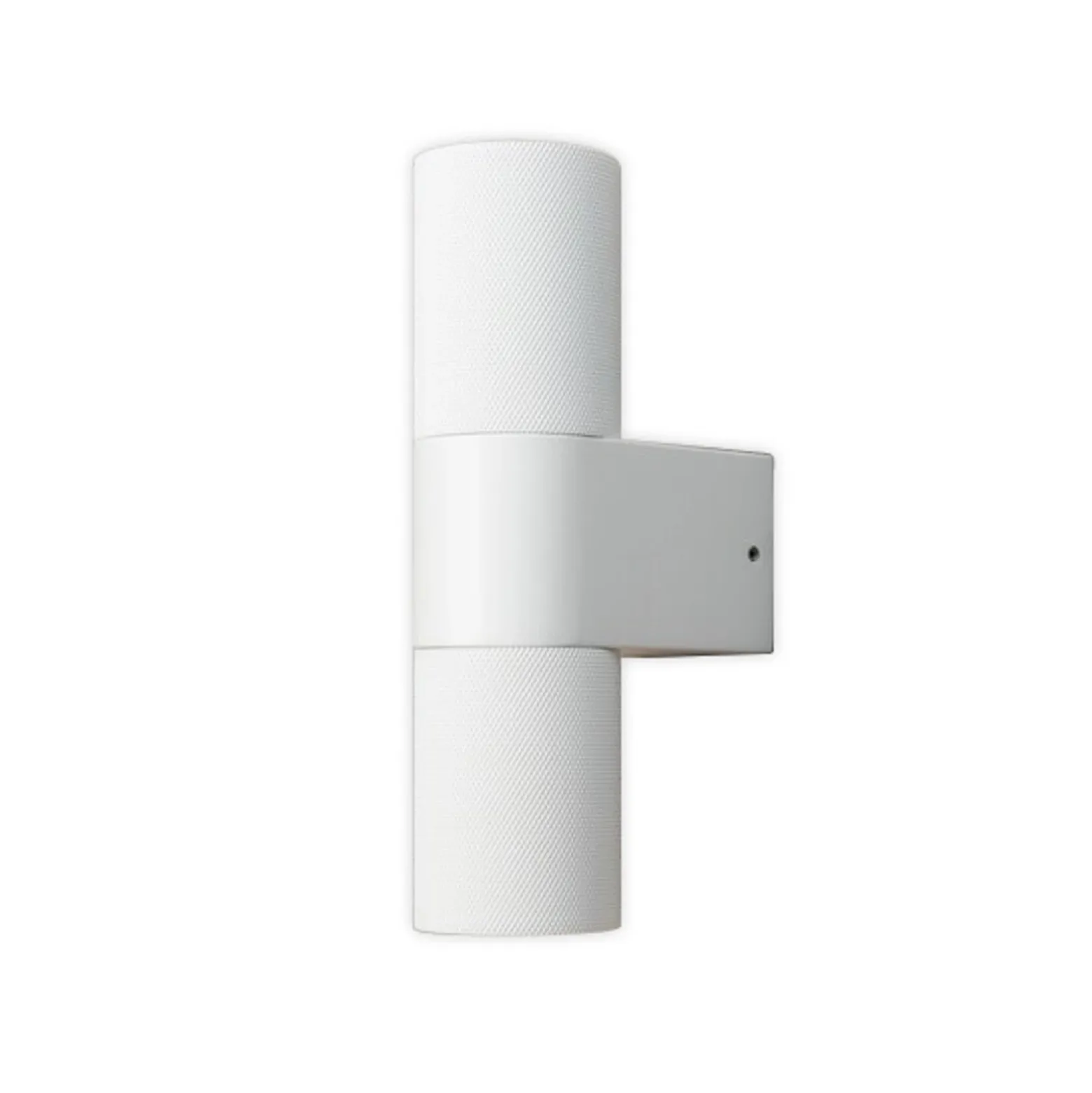 Aplique para exterior Temi, blanco, ancho 11 cm, aluminio, arriba/abajo
