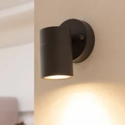 Aplique para exterior Tulimar de Prios, 1 luz, antracita, metal