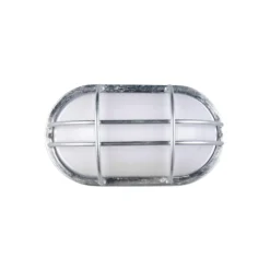 Aplique para exterior Tumen, color zinc, ancho 26 cm, metal, IP44