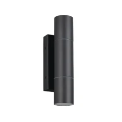 Aplique para exterior Yamuna, antracita, altura 23 cm, metal, IP65