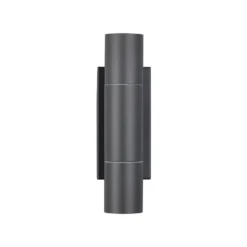 Aplique para exterior Yamuna, antracita, altura 23 cm, metal, IP65