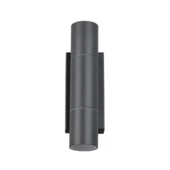 Aplique para exterior Yamuna, antracita, altura 23 cm, metal, IP65