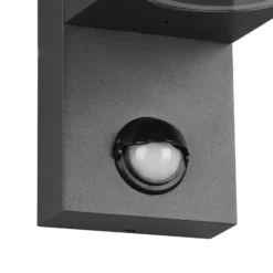 Aplique Roya 2 luces sensor angular antracita