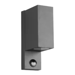 Aplique Roya 2 luces sensor angular antracita