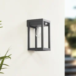 Aplique solar Lindby Smart LED Enea, sensor, CCT, RGB, Tuya
