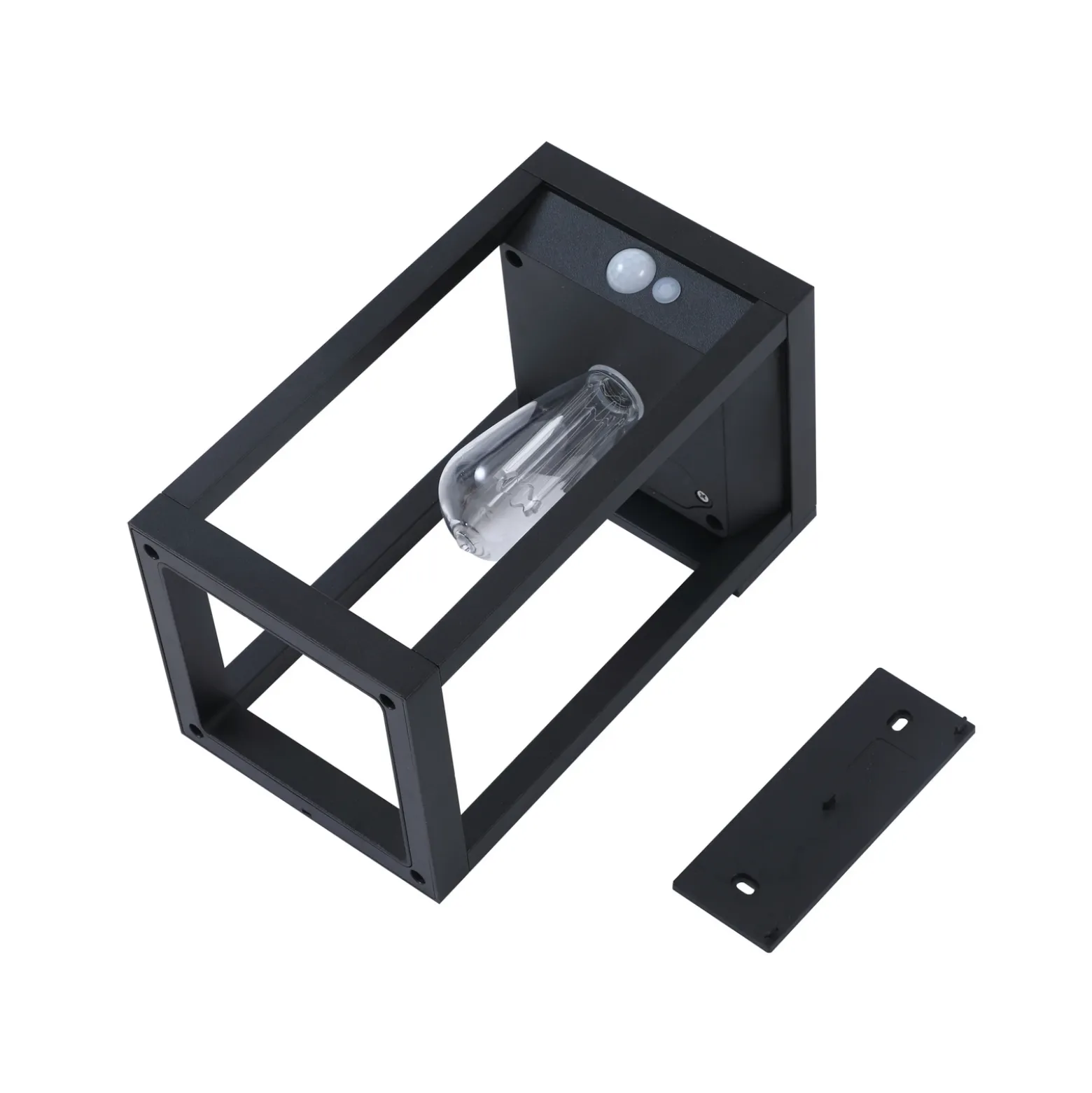 Aplique solar Lindby Smart LED Enea, sensor, CCT, RGB, Tuya