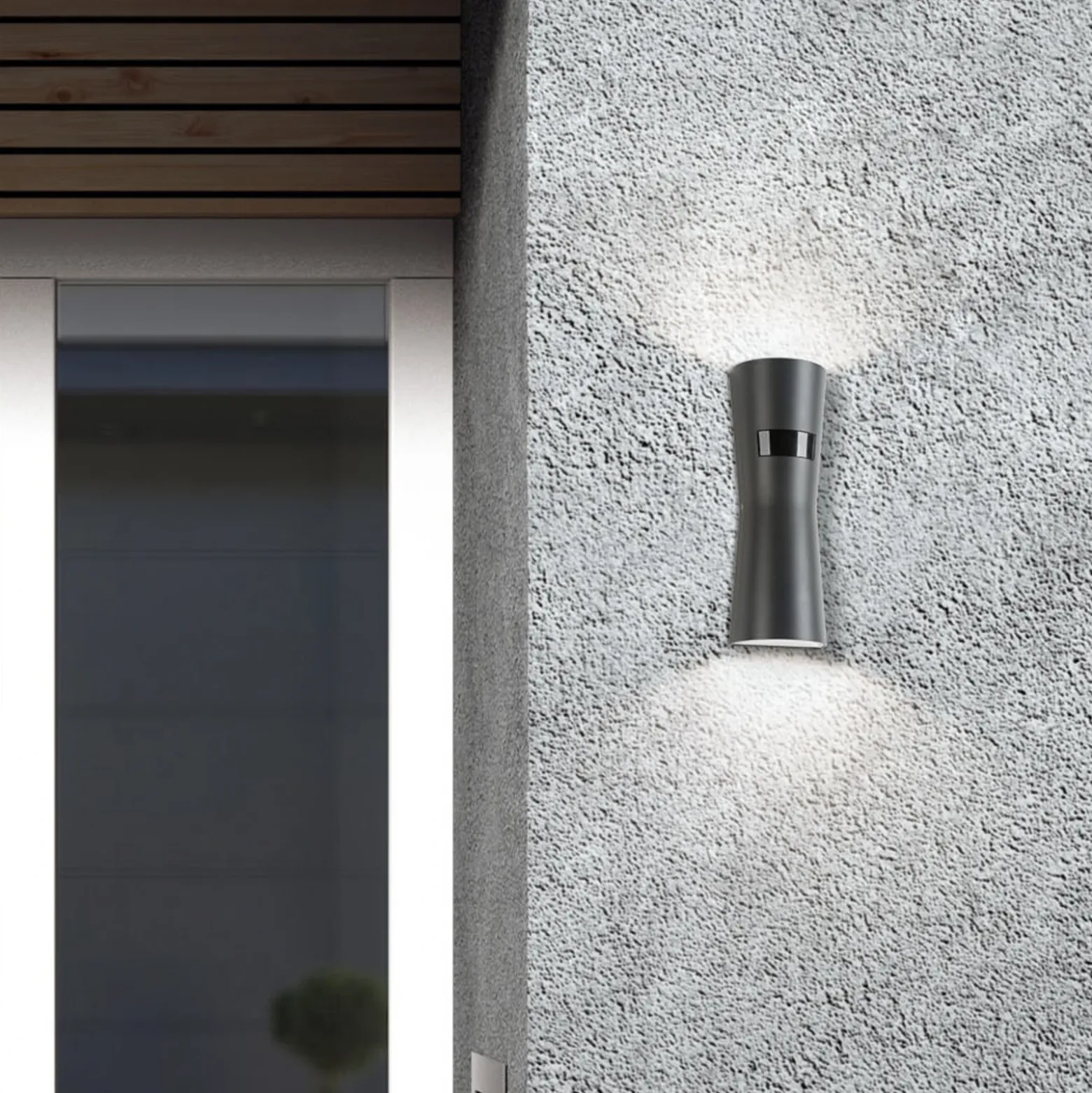 Apliqué LED con sensor para exterior 5135, grafito, metal, 26 cm, IP65