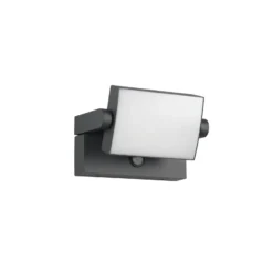 Apliqué LED con sensor para pared exterior KANSAS antracita Ancho 20 cm IP54
