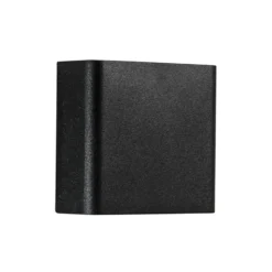 Apliqué LED para exterior PEQUEÑA, negra, ancho 11 cm, plástico
