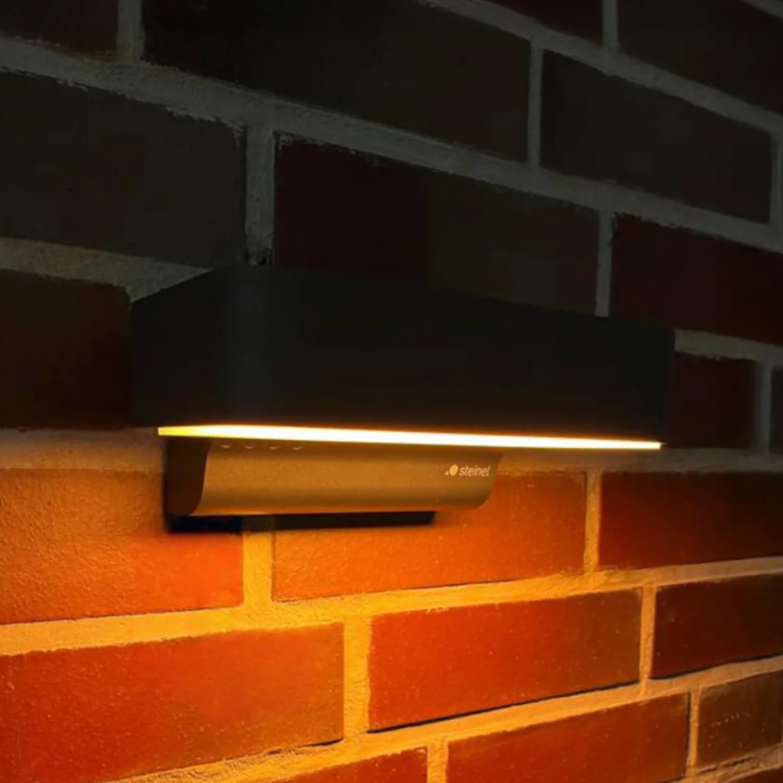Apliqué LED para exterior STEINEL L 800 SC, antracita IP44