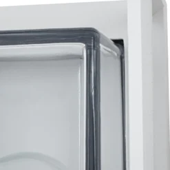 Arcchio Aplique de exterior Ismera, blanco, IP65, cristal, E27