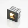Arcchio aplique empotrable Zamo, G9, negro, 12 cm, IP65