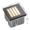 Arcchio Aplique LED empotrable Zamo, lamas, negro, IP65
