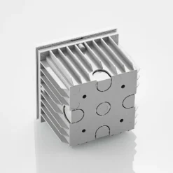 Arcchio Aplique LED empotrable Zamo, blanco, 11 cm, metal, IP65