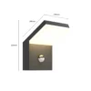 Arcchio Aplique LED para exterior Yolena, sensor, antracita, aluminio