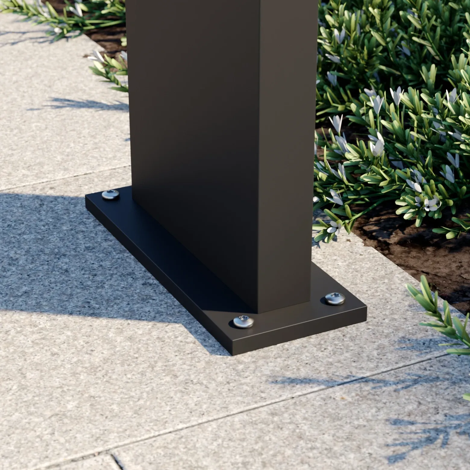 Arcchio baliza LED Havin, antracita, metal, 60 cm