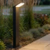 Arcchio, bolardo luminoso LED Yolena, 100 cm, antracita, aluminio