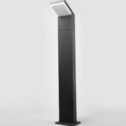 Arcchio, bolardo luminoso LED Yolena, 100 cm, antracita, aluminio