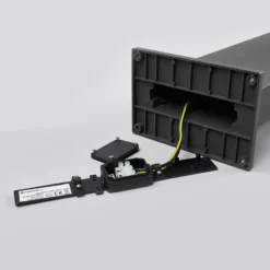 Arcchio, bolardo luminoso LED Yolena, 100 cm, antracita, aluminio