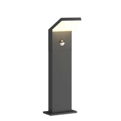 Arcchio, bolardo luminoso LED Yolena, sensor, 60 cm, antracita