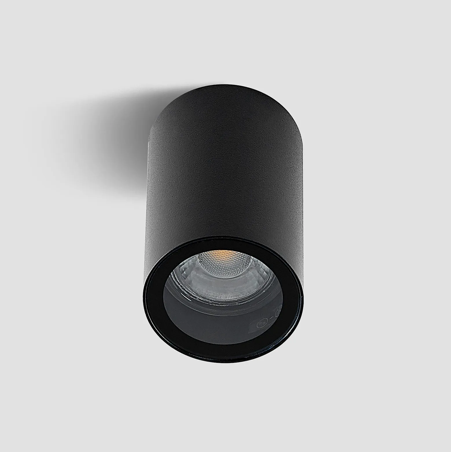 Arcchio downlight Olivir, negro, metal, Ø 6cm, GU10, IP44