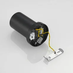 Arcchio Foco Brinja, negro, redondo, 12 cm de alto, Ø 6 cm