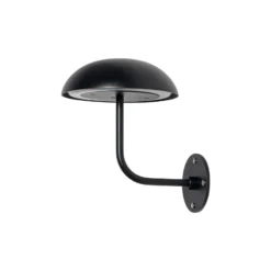 Arcchio LED lámpara de mesa recargable Thenra, negro, soporte de pared