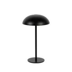 Arcchio LED lámpara de mesa recargable Thenra, negro, soporte de pared