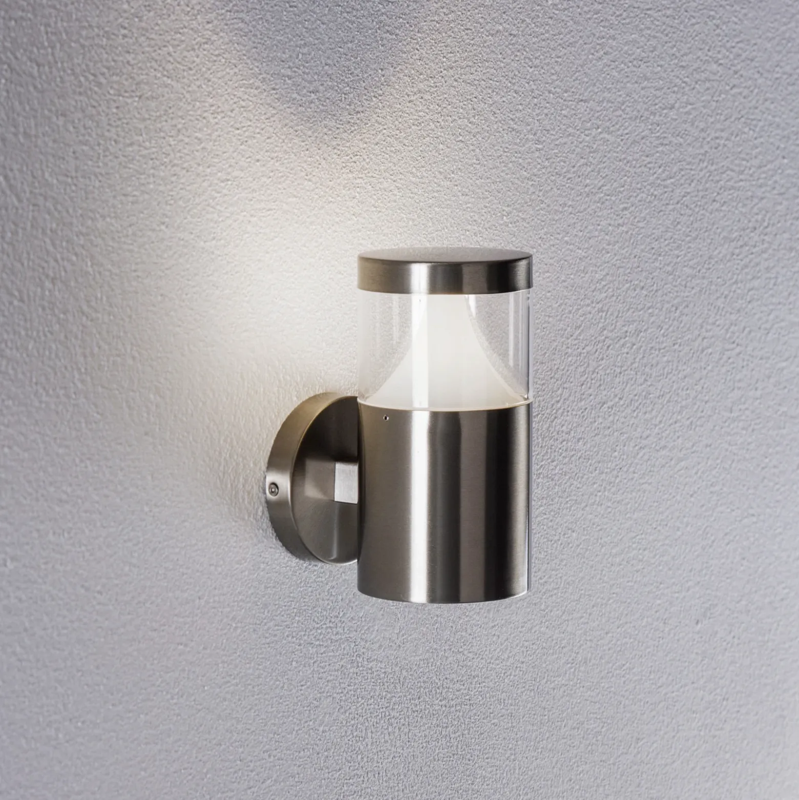 Arcchio Rudolfine aplique de exterior, acero inoxidable V4A