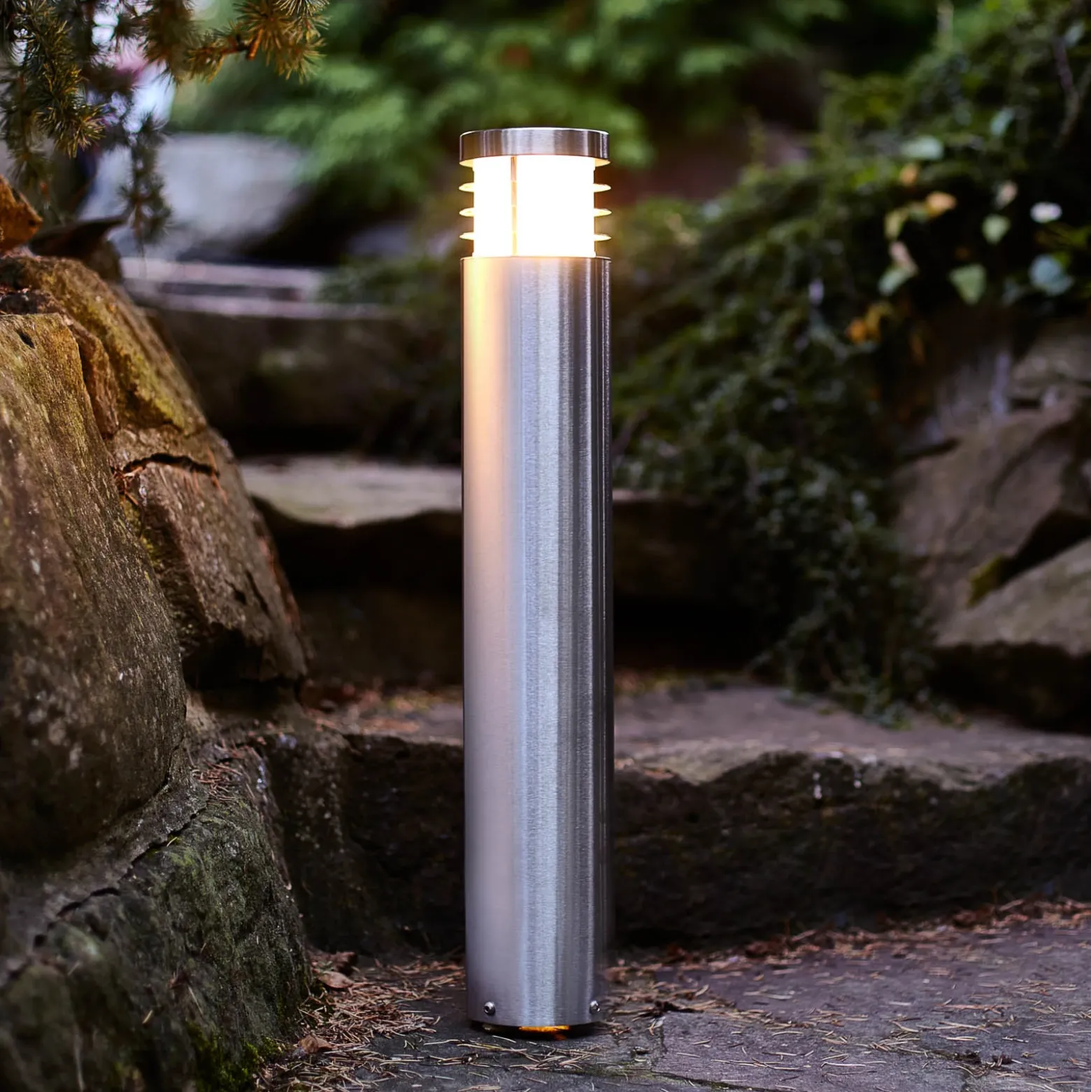 Aruba - Bolardo luminoso de acero inoxidable V4A