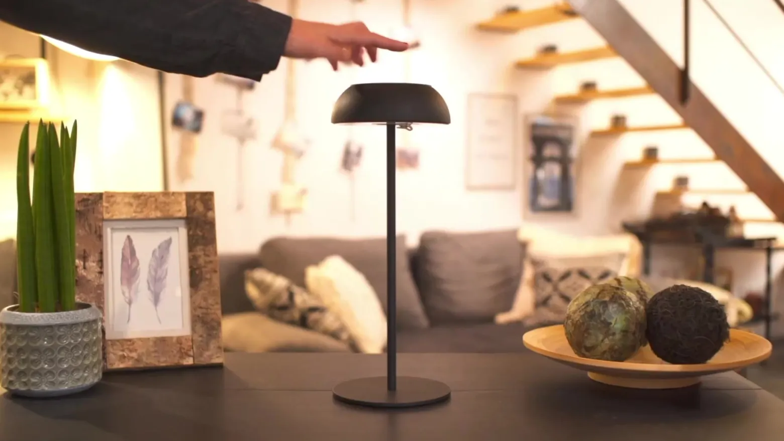 Axolight Float lámpara de mesa LED de diseño, azul