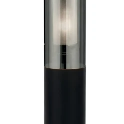 Baliza Batton, IP44, negra, altura 45 cm, metal
