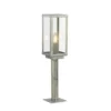Baliza Box II, 50 cm de altura, plata/claro, cristal, IP44